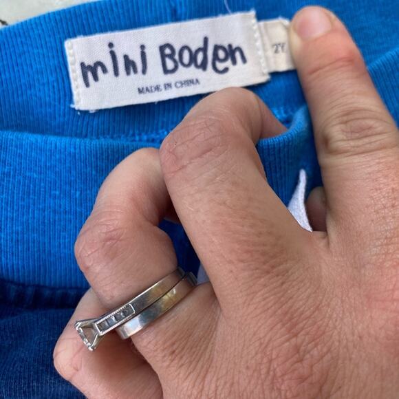 Mini Boden Vibrant Blue Shorts - Picture 2 of 2